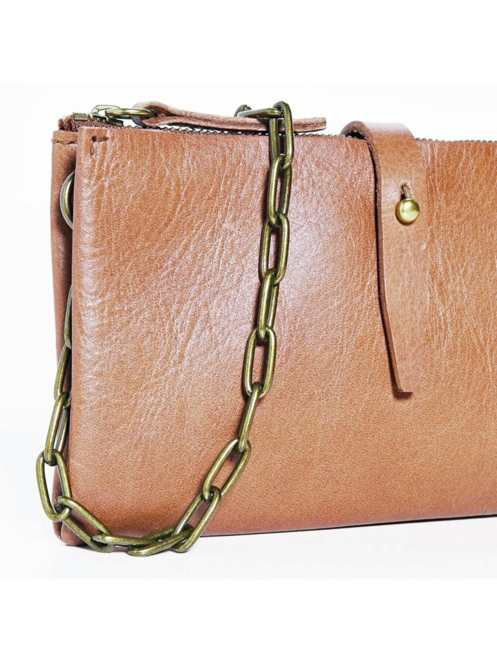 Madewell Women's The Transport Accordion Crossbody English Saddle Tan